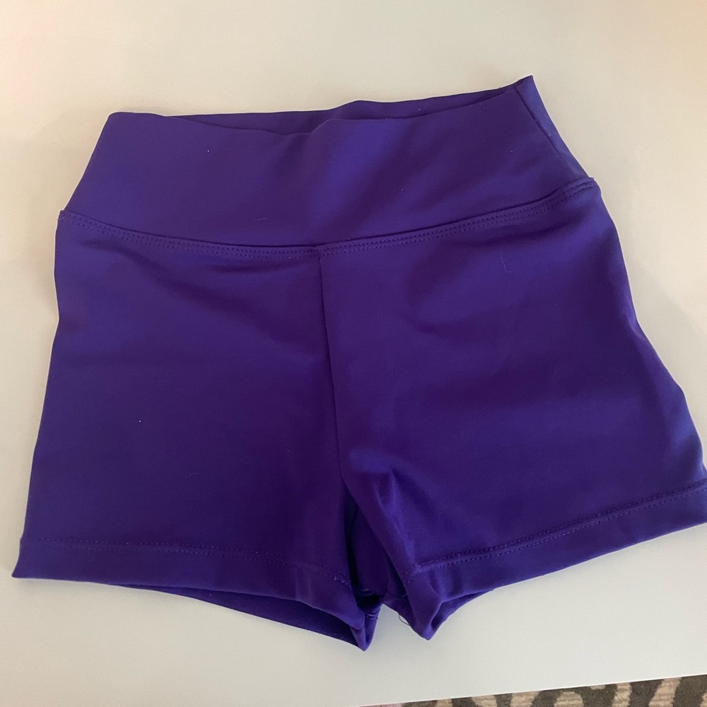 capezio purple booty shorts